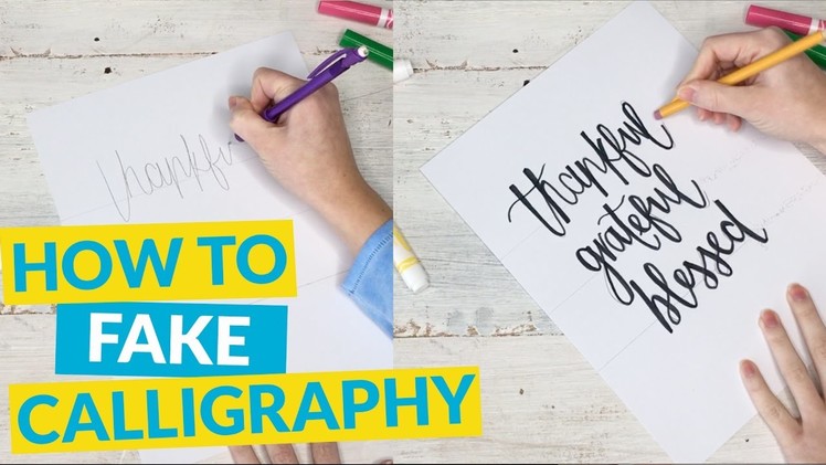 How To Fake Calligraphy