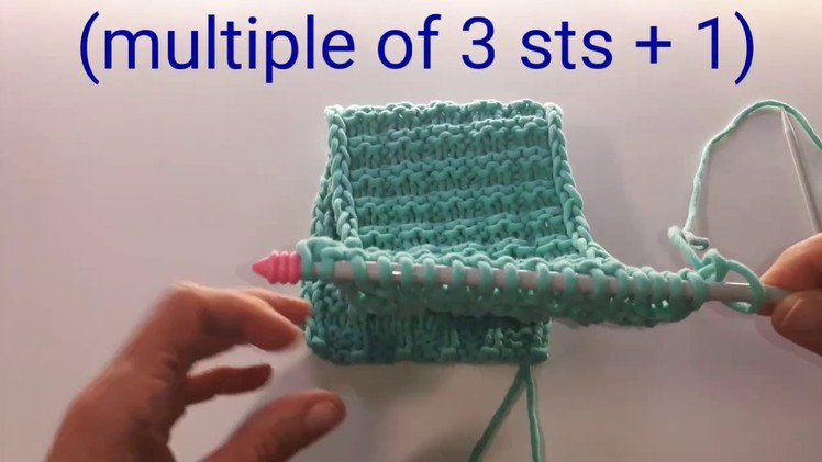 How to knit Broken Rib Stitch Pattern