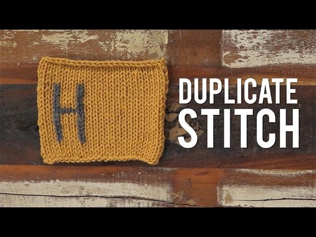 How to Knit Duplicate Stitch | Interweave Yarn Hacks