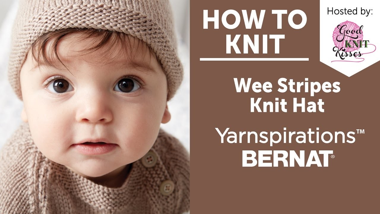 How to Knit Hat:Wee Stripes Knit Hat