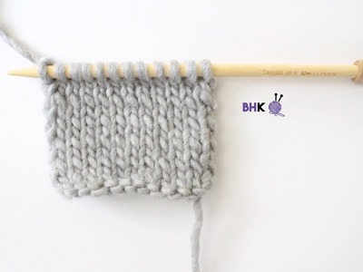How to Knit the Stockinette Stitch Left Handed