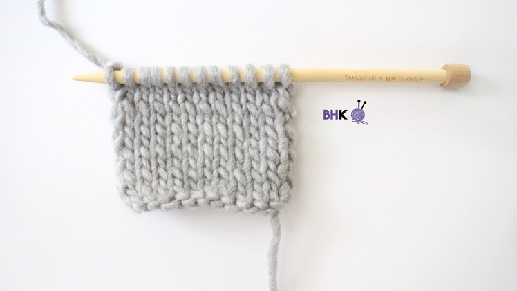 How to Knit the Stockinette Stitch Left Handed