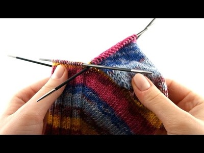How to Knit Toe-up Socks #5 Heel