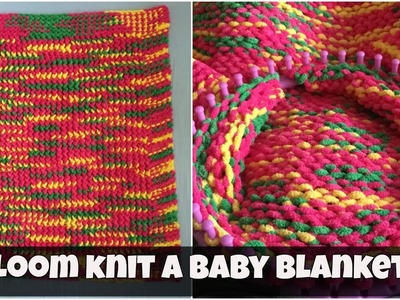 How to loom knit a baby blanket - for beginners