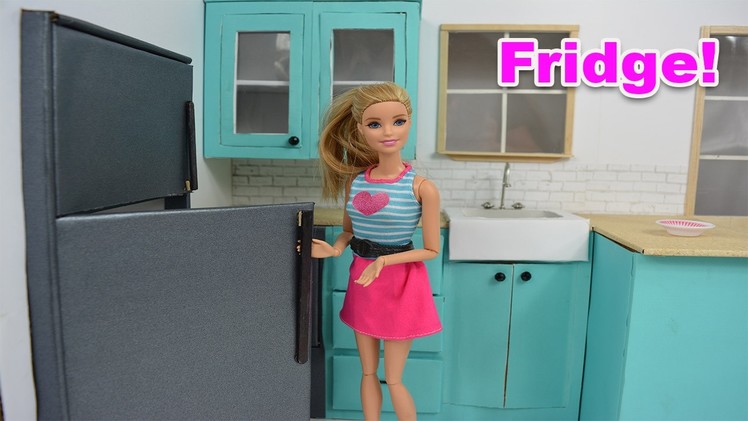 How To Make A Barbie Refrigerator! Barbie Really Talks! - Barbie Videos
