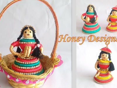 HOW TO MAKE A DOLL BY USING SILK THREAD|||| TUTORIAL