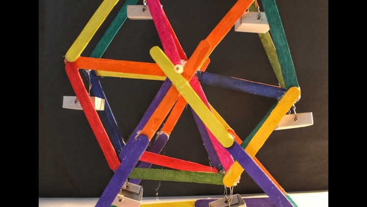 How To Make A Ferris Wheel By Icecream Sticks