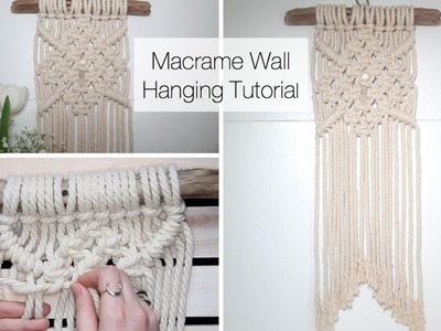 How To Make A Macrame Wall Hanging Tutorial (For Beginners)