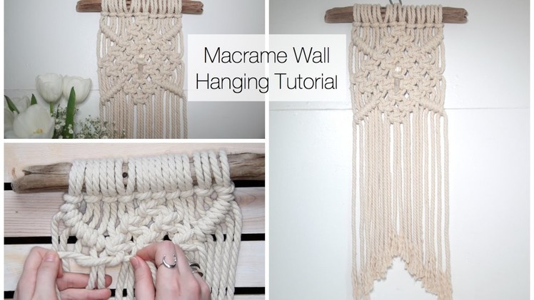 How To Make A Macrame Wall Hanging Tutorial (For Beginners)