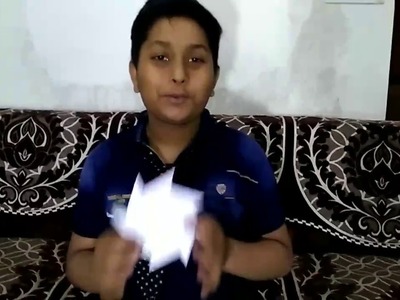 How to make a paper transforming Ninja Star in Hindi