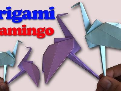 How to Make an Origami Flamingo Step by Step | Paper Flamingo Tutorial | Origami VTL