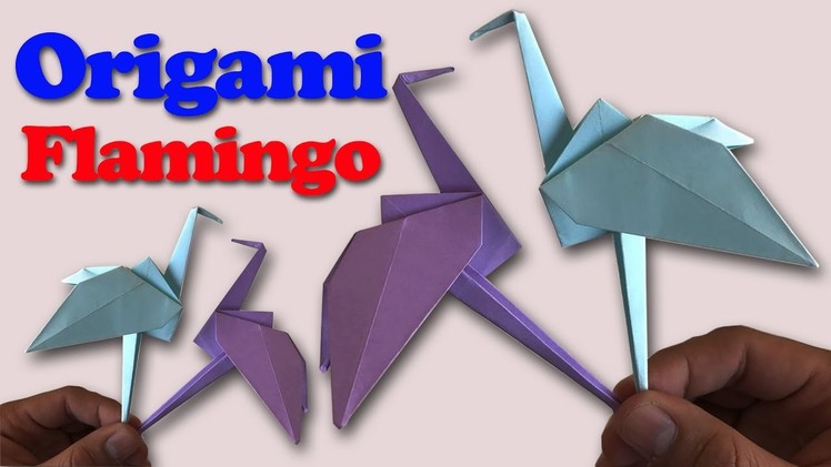 How to Make an Origami Flamingo Step by Step | Paper Flamingo Tutorial | Origami VTL