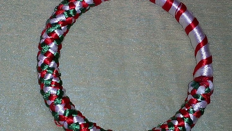 How to make braid model silk thread bangle