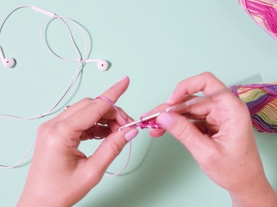 How to make crochet covered earphones | NOW TO LOVE