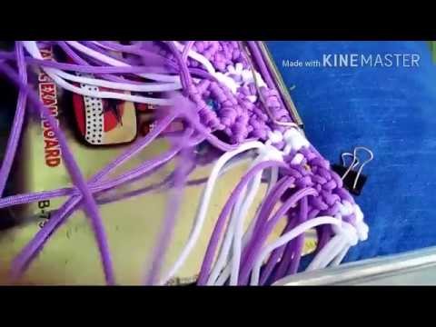 How to make designer purse with macrame