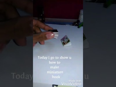 How to make miniature Book EASIEST WAY u don't need any printer paper Etc.