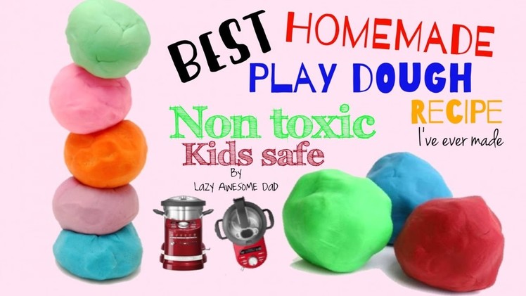 How to make Play Doh DIY Homemade using  KitchenAid ARTISAN cook processor or Thermomix
