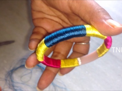 How to make silk thread bangles at home, indian silk thread bangles, silk thread online shopping