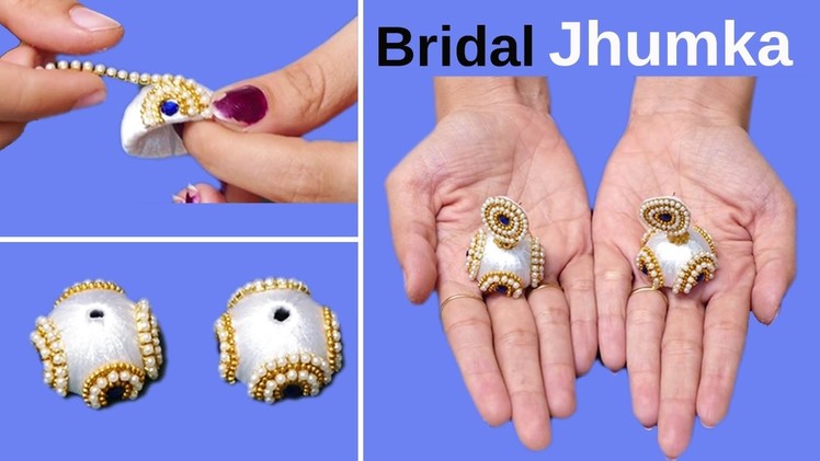 How to make Silk Thread Jhumka making video | DIY Jewellery