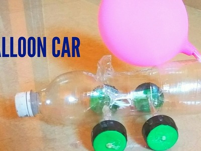 How to make simple balloon powered car at home