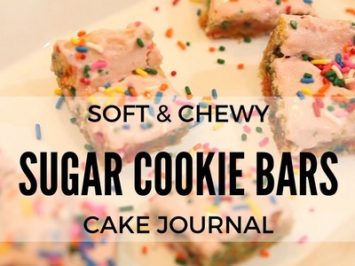 How to Make SOFT and CHEWY Frosted Sugar Cookie Bars