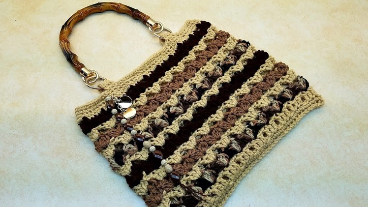 Learn How To #Crochet The Tiramisu HandBag Purse TUTORIAL #378
