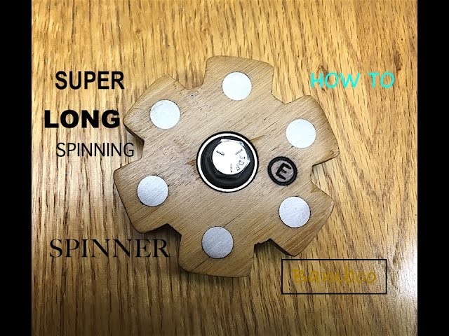 LONGEST SPINNING FIDGET TOY? How to make! | White Bamboo with Steel Weights.
