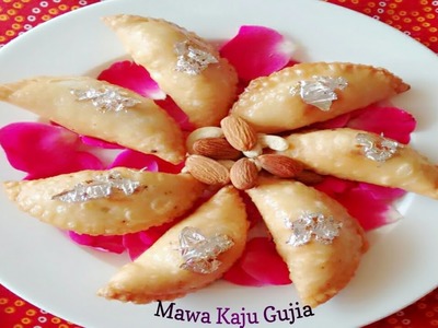 Mawa Kaju Gujiya | How to make Gujiya | Gujiya Recipe