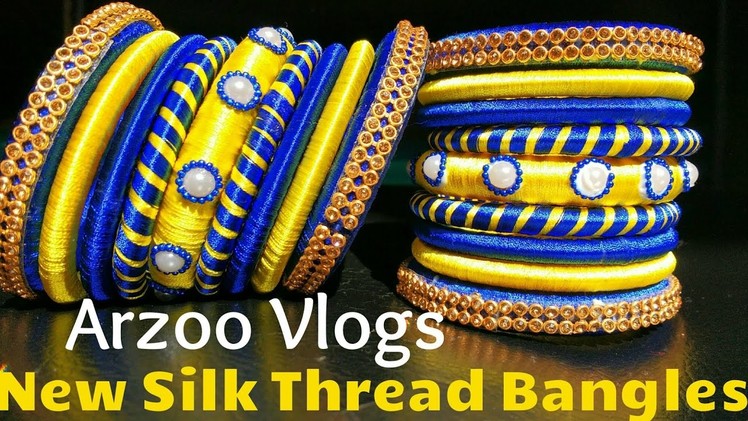 Newly Design Bangle set for Bride ???? | How to make DIY silk Thread Bangles at home | Arzoo Vlogs