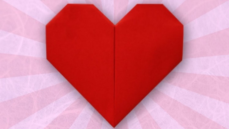 Origami heart - How to make paper heart - Folding Instruction for origami heart
