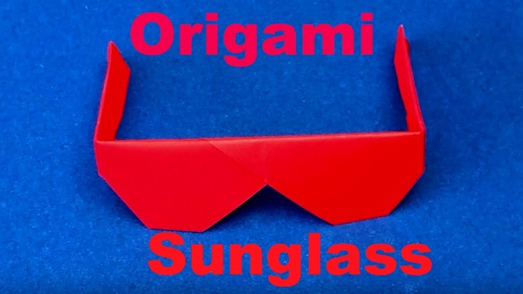 Origami Sunglasses - How to make Origami Sunglasses easily - Paper Sunglasses tutorial
