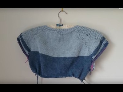 Part 2 Knitting tutorial for  Flax sweater pattern for beginners