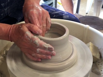 Pottery Video: How To Throw An Agateware Bowl - cutout method