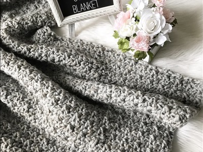 Quick & Easy Crochet Blanket Tutorial