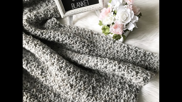 Quick & Easy Crochet Blanket Tutorial