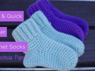 Thick & Quick Toddler Crochet Socks - By Anastasia Popova