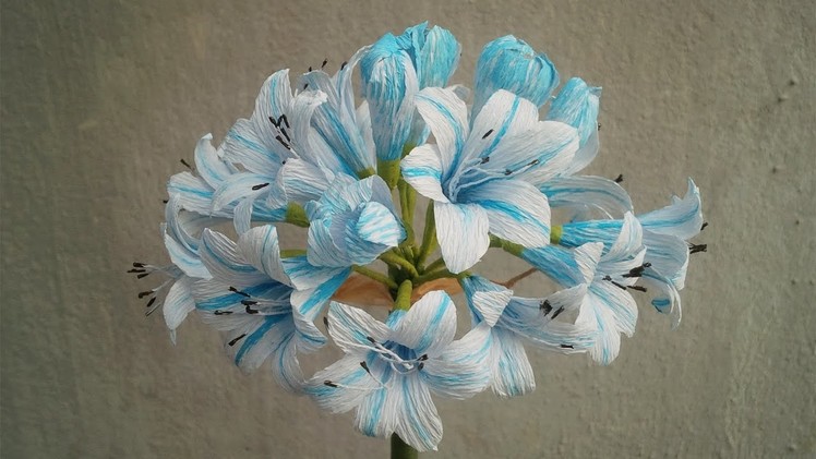 ABC TV | How To Make African Lily Paper Flowers From Crepe Paper - Craft Tutorial