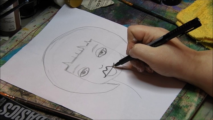 Beginner-How to Draw a Folk Art Face