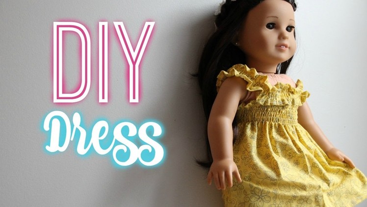 DIY AG DRESS | How To Make an American Girl Off-The-Shoulder Dress!