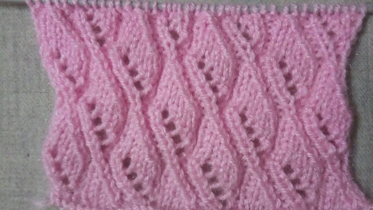 Easy Single Color Knitting Pattern No.39|Hindi