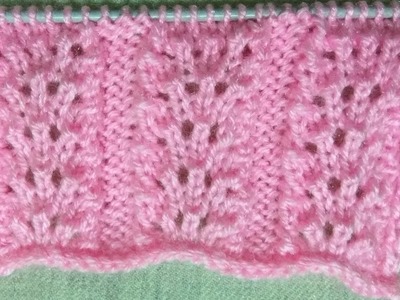 Easy Single Color Knitting Pattern No.48|Hindi