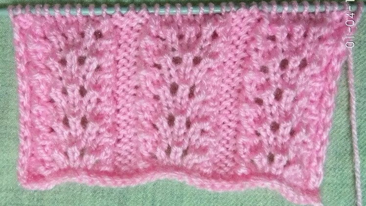 Easy Single Color Knitting Pattern No.48|Hindi