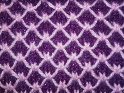 Easy Two Color Knitting Pattern No.34|Hindi
