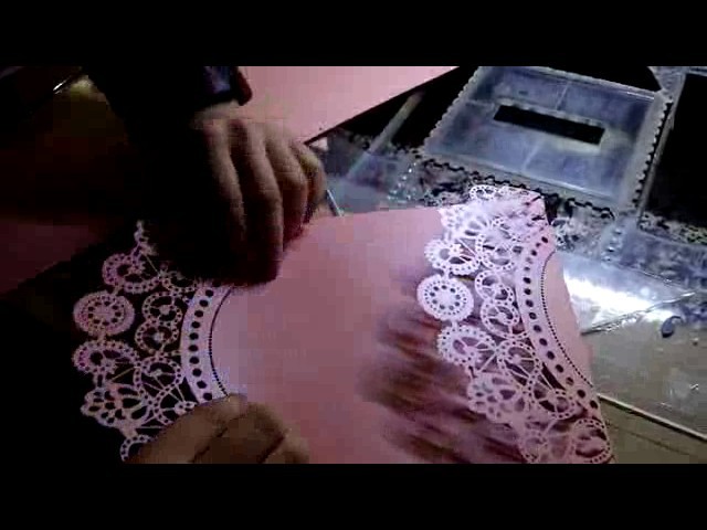 How cut greeting Invitation wedding paper up cards with 420*240mm just 15 seconds .