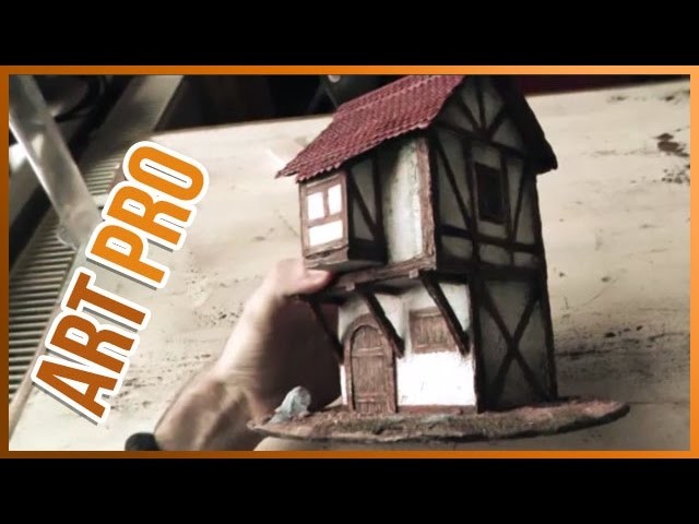 How make a scale model House - Paper and Cardboard