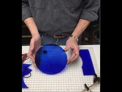 How to cut a glass circle