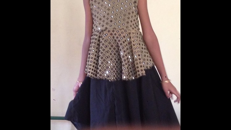 HOW TO CUT AND STITCH STYLISH DESINGNER UMBRELLA CUT TOP. PART -2