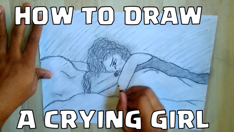 How to Draw A Crying Girl || Jeet Bhattacharya