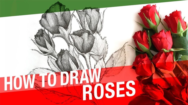 How To Draw A Rose Bouquet