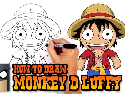 How to Draw Monkey D Luffy | One PIece